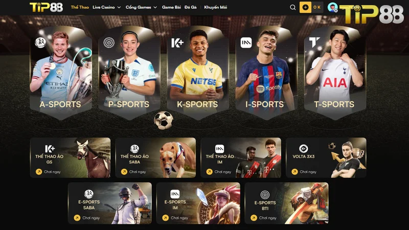 Trải nghiệm kèo cược cực đa dạng ở sảnh Thể thao